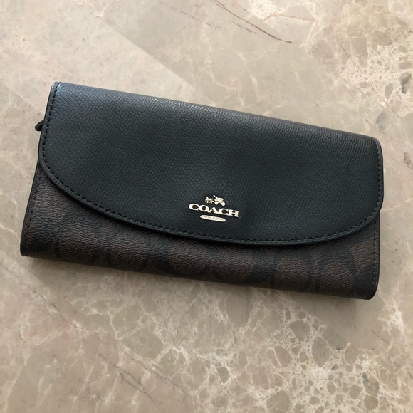 Coach Signature PVC Slim Envelope Wallet - Picture 3 of 7